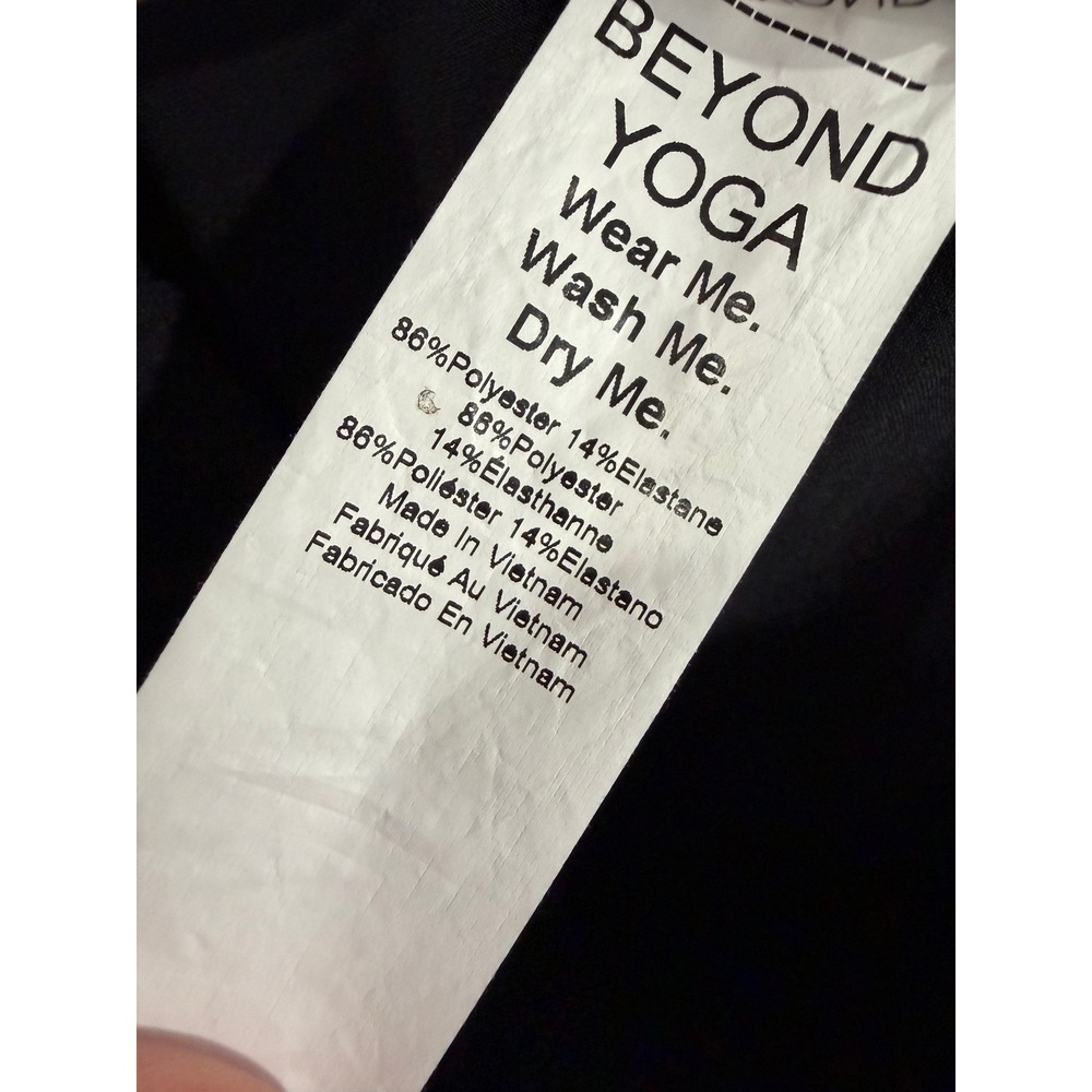 Beyond Yoga Womens XL‎ Easy Wide Leg Pants Black Elastic Waist Pockets Lounge - Picture 7 of 7
